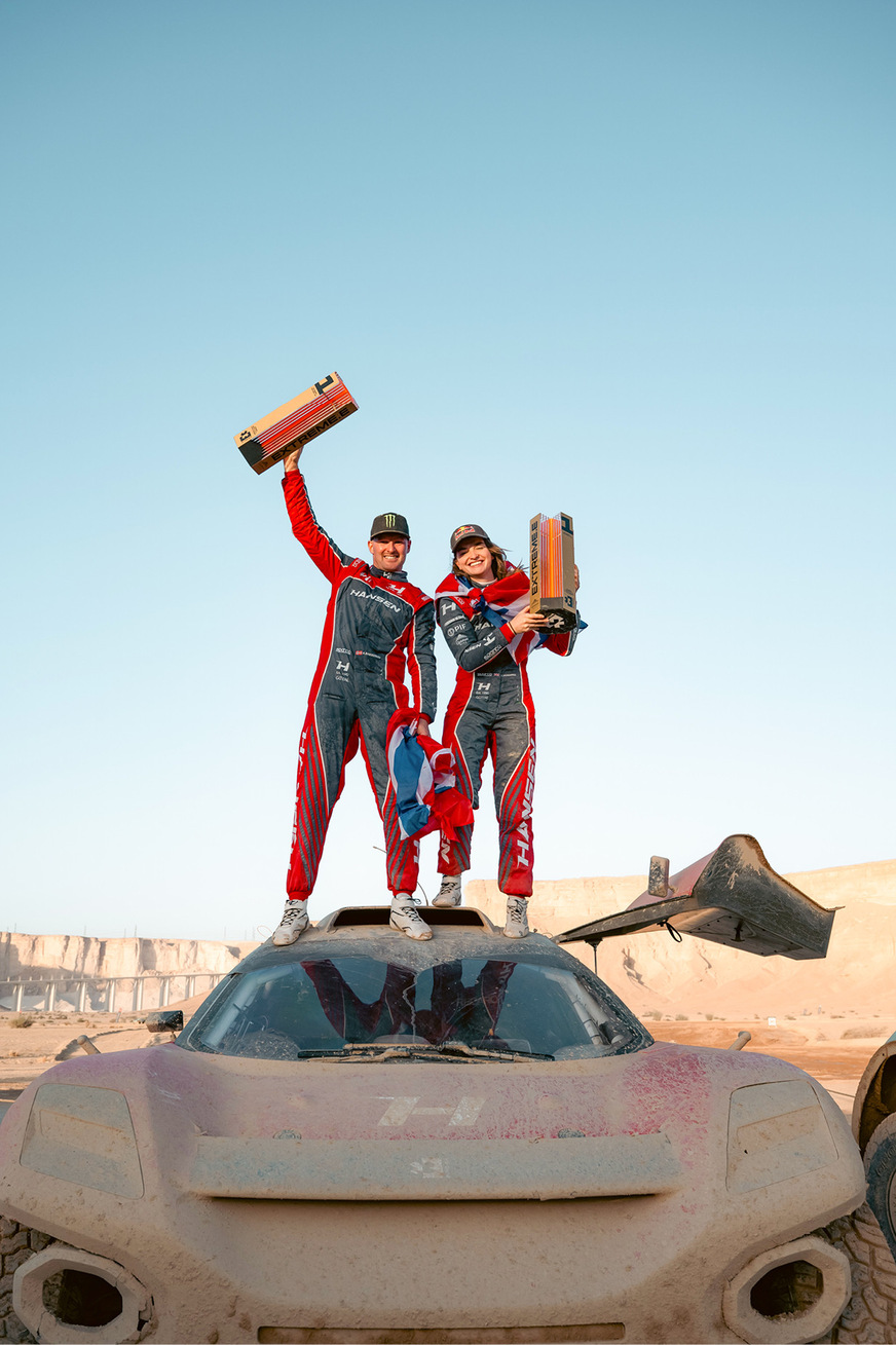 Andreas Bakkerud and Catie Munnings from Team Hansen.