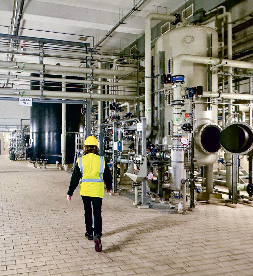 The water treatment plant at the Moorburg site will be retained and used for the electrolyser in the future.