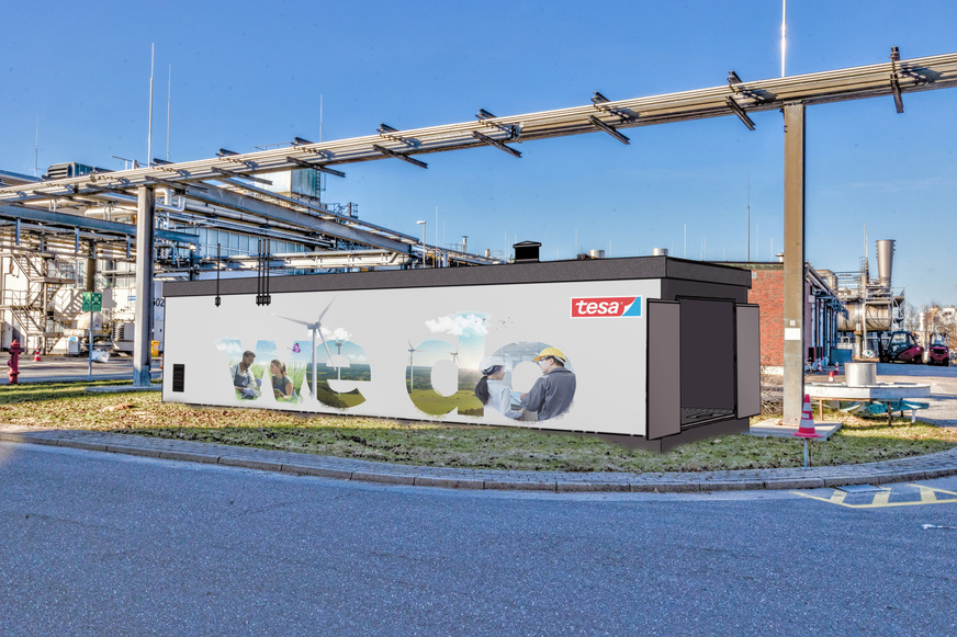 Visualization of the hydrogen connection at the tesa plant in Hamburg.