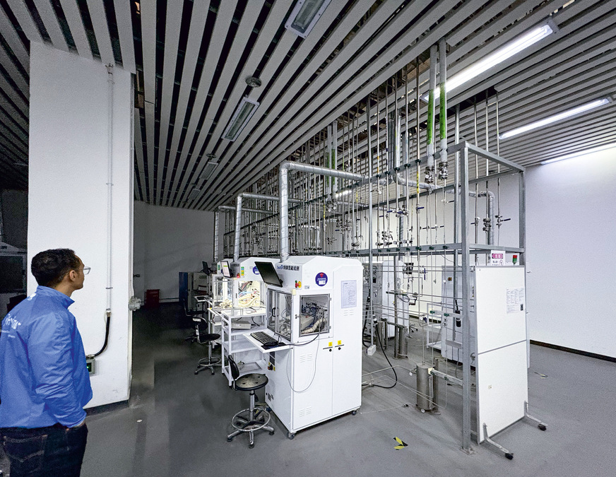 Test setup in the TestHy laboratory in Baoding.