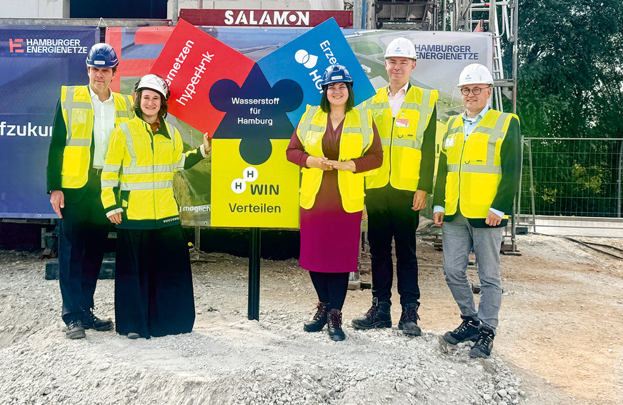 On site in Moorburg: the partners working together to make Hamburg’s hydrogen future a reality.