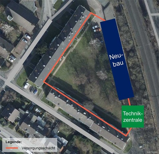The analyzed residence spaces of the housing co-op, © Bauverein, Tim-Online