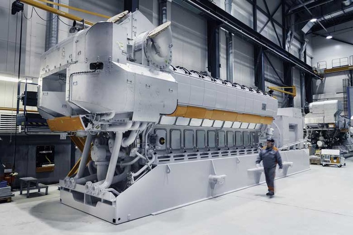 MAN - engine operated with up to 25 percent hydrogen - © MAN