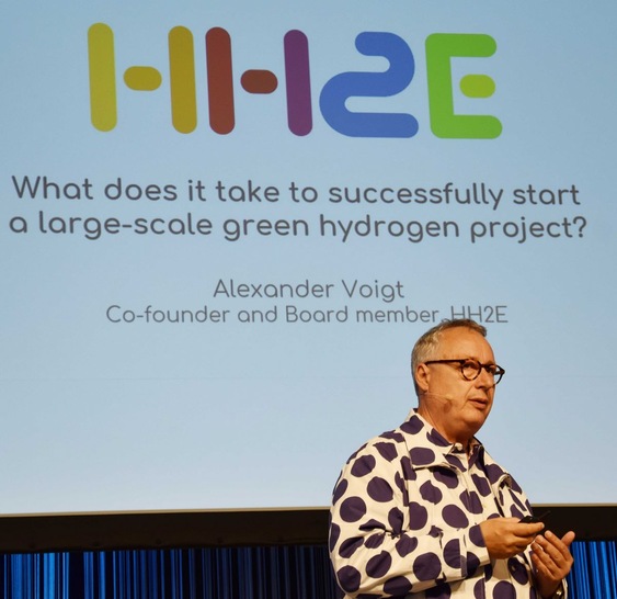 Company boss Alexander Voigt already solicited investors at the H2 Forum 2023 in Berlin - © Sven Geitmann