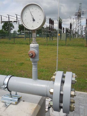 Connection for a mobile pig trap of the H2 pipeline in Falkenhagen, © Dr. Klaus Steiner