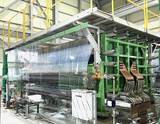 The new chlor-alkali plant with recovery of thin brine from MDI production.