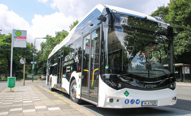 The Arthur H2 Bus 12 M, with an average con­sumption of around 6 kg/100 km, is an efficient representative of its class.