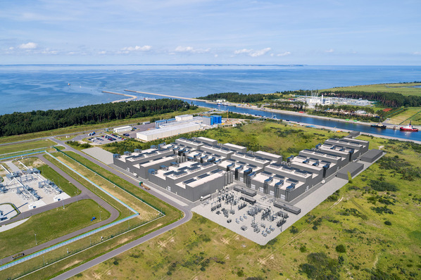 Visualization of Lubmin: This is what the future location for the planned 100 MW electrolysis plant could look like.