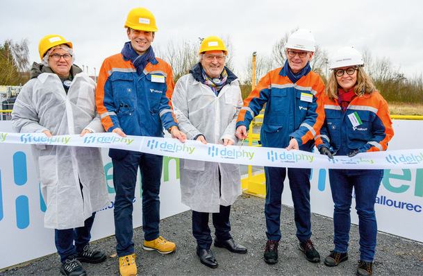 Inauguration of the demon­strator facility at Vallourec in Aulnoye-Aymeries.