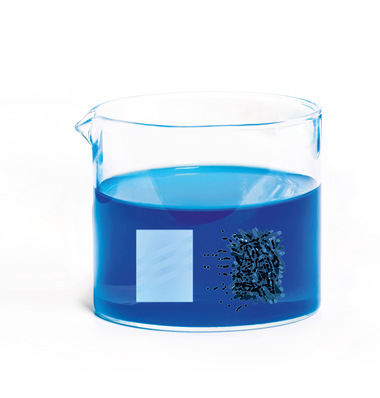 Schematic representation of the electrodeposition of the novel catalyst material onto the stainless steel nonwoven. CE = counter electrode; WE = working electrode 