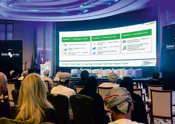 Abdullah Al Abri, until recently Oman's representative at the International Energy Agency and now responsible for sustainability and hydrogen at the Port of Sohar, explains the country’s current situation in the field of green hydrogen at the Green Hydrogen Summit in Muscat.