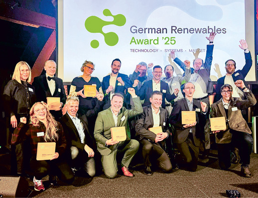 Great joy among the winners of the German Renewables Award 2025