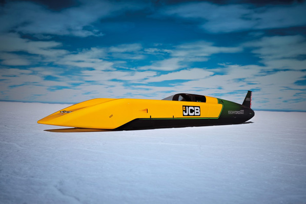 The JCB Hydromax set a new hydrogen speed world record.