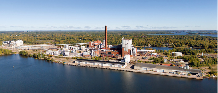 Industrial area in Kotka, Finland