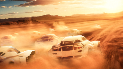 Extreme H is an off-road race featuring hydrogen-powered vehicles.