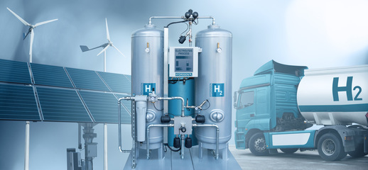 More green hydrogen makes mobility cleaner. (Symbol image)