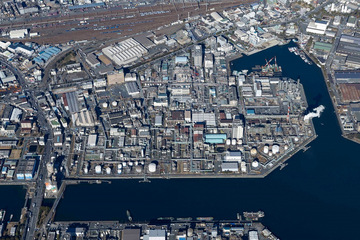 Aerial view of the Kawasaki plant