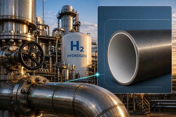 New analysis methods Fraunhofer LBF evaluates the reliability of coated hydrogen pipelines.