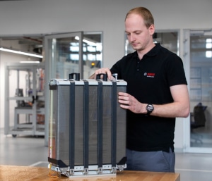 PowerCell and Bosch are working together on the production of FC stacks for mobile applications.
